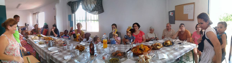 Níjar 2018 panorámica comida
